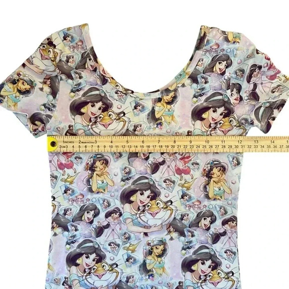Wild Rich Kids Leotard body suit Girls size 11/12 jasmine Aladdin disney print * - Picture 6 of 8